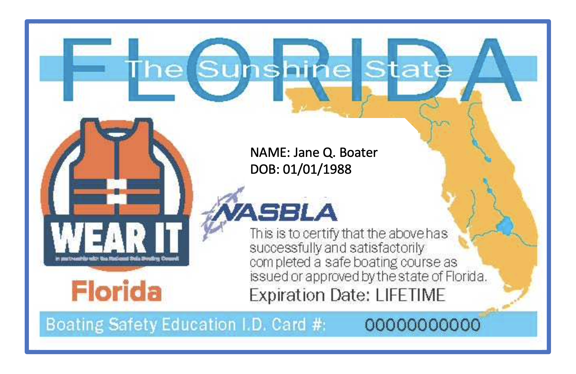 Florida Safe Boating Certificate